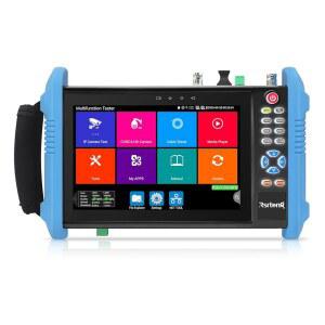 Rsrteng CCTV 카메라 테스터, 8K 32MP 4K 12MP IP POE++, CVBS 1CH SFP 인터페이스 7인치 IPS 터치스크린 케이블 테스터 네트워크 도구 지원 HDMI IPC IPC-9800Pro