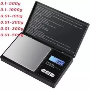 쥬얼리 미니 스테인레스 스틸 전자 저울 디지털 포켓 골드 그램 무게 규모 휴대용 0.01g100g Black