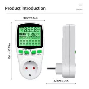 스마트 홈 전력 사용량 모니터, 선명한 디지털 계량기 기기, 전기 소비량 측정 AU plug