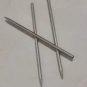 한쪽 끝이 뾰족한 열전대 보호 파이프 프로브 3 개, 써모웰 3mm x100mm (ODxL)