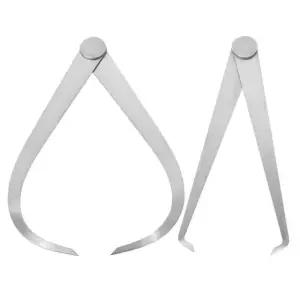 외부 캘리퍼스 내부의 uxcell 스테인레스 스틸 2 pcs 실버 톤 메탈 버니어 측정 150MM