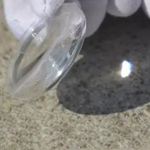 라운드 프레넬 렌즈 광학 PMMA 스레드 콘덴서 동심원 렌즈, LED 조명 프로젝터 VR용 D20mm FL50mm