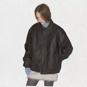 매장정품 코드그라피 CGP FAUX 레더 패디드 블루종 자켓에스프레소 3556321 1472062