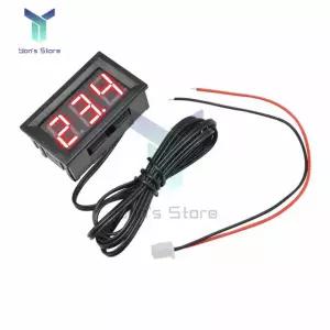 DC 4-30V 미니 디지털 LED 온도계, 12V 자동차 온도 모니터 패널 미터 측정 Red