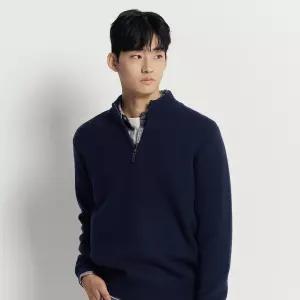 빈폴 멘 베럴비 반집업 니트 네이비 BC5X51C62R 5X51C62R