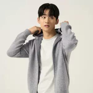 빈폴 멘 베럴비 후드집업 니트 그레이 BC595AC123 LL