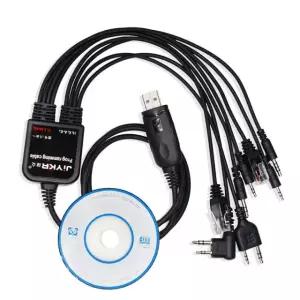 바오펑 TYT QYT AXU4100 야에스 ICOM 워키토키 자동차 라디오 CD 소프트웨 8 in 1 gram Cable