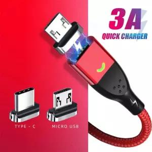 FONKEN 3A USB 케이블 4PIN 마그네틱 ANDROIDUSB 충전기 고속 충전 plug no cable 2미터