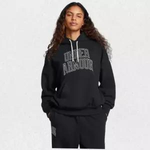 매장정품 언더아머 UNDER ARMOUR 여성 아이콘 헤비웨이트 테리 오버사이즈 후디 1386494-001 UAAP 1470045