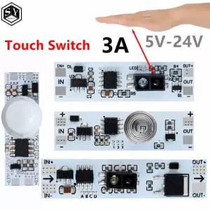 터치 스위치 용량 모듈 5V 24V 3A LED 단거리 요소 구성 램프 스캔 활성 제어 Switch Module