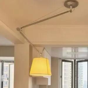 천정 조명 천정등 스탠드 와이어 식탁등 매장용 캠핑 음성 건전지 A 24cm Tricolor light