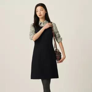빈폴 레이디스 트위드 텍스처 레이어드 원피스 네이비 BF5871C01R C01R
