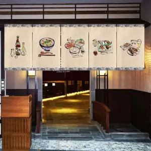 일식 커튼 주방 가림막 공간 분리 캔버스 바란스 50CM 1 30x50cm 옵션 1