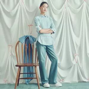 빈폴 레이디스 B my 시그니처 스트레이트 데님 팬츠 인디고 BF5221N13P N13P
