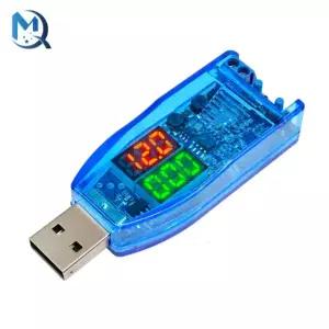 듀얼 LED 디지털 디스플레이 5V 2V 24V USB 다운 부스트 스텝 컨버터 전원