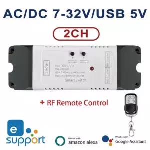 EWELINK WIFI 스마트 스위치 12V 24V 32V 모듈 채널 수신기 4G 릴레이 EWELINK 7 32V RF433