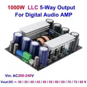 디지털 오디오 전원 모듈 듀얼 35 40 50 60 LLC 5방향 1000W 70V용 Dual 35V