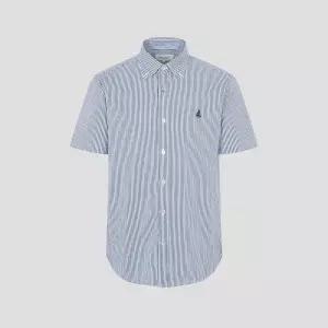 빈폴 멘 플레인 스트라이프 반소매 셔츠 블루 BC6465C13P C13P