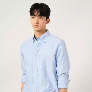 빈폴 멘 옥스퍼드 변형 스트라이프 셔츠 스카이 블루 BC5764C01Q C01Q