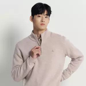 빈폴 멘 베럴비 반집업 니트 베이지 BC5X51C62A 5X51C62A