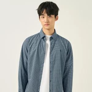빈폴 멘 그리드 체크 셔츠 그린 BC5864C13M LL C13M