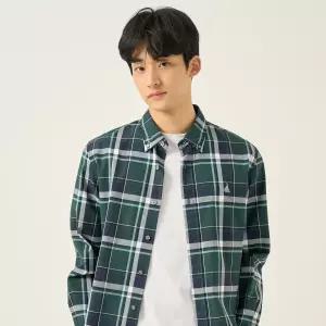 빈폴 멘 멀티 체크 셔츠 그린 BC5864C18M LL C18M