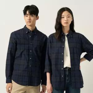 빈폴 멘 남녀공용 블랙워치 체크 셔츠 그린 BC5864C11M C11M