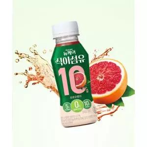 매장정품 NUCARE 뉴케어 식이섬유 10g 제로슈거 콜라겐 음료 모로오렌지맛 240mlx6병