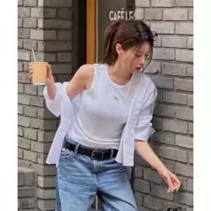 CALVIN KLEIN JEANS 남성 클래식 라운드 캐주얼 롤러 버클 벨트 35mm 4D7103G V8L4D7103GV8L 148469