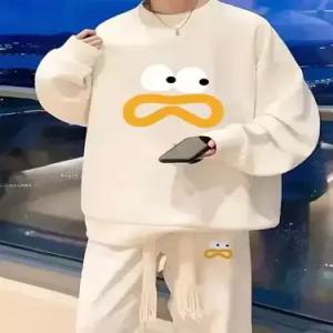 호크아이 남친 캐주얼 가을 투피스 트레이닝 데일리룩 긴팔티 트렌드 빅사이즈 맨투맨 세트 KUK3