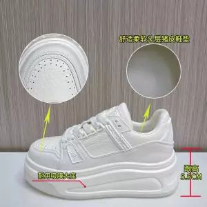 슬송렉샵 화이트 여친 캐주얼 키높이 흡막창 보드화 플랫 슈즈 봄가을 키작녀 운동화 꾹1