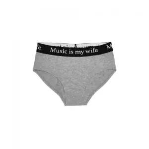 매장정품 MOSQUITO MURDERERS Music is my wife UNDERWEAR Bikini -Gray Blackband