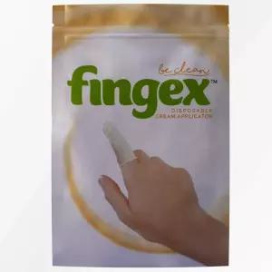 Fingex 깨끗한 기저귀 크림 및 베이비 로션 어플리케이터용 일회용 크림 어플리케이터. 라텍스 핑거 가드.