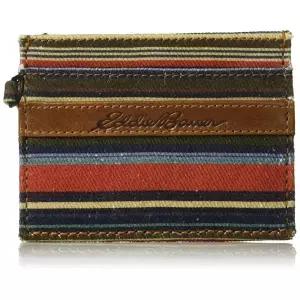 Eddie Bauer 남성용 슬림 지갑 | 머니 클립 RFID 보호 신분증 창 천연 가죽 EDC, 멀티, 단일 사이즈, Edc