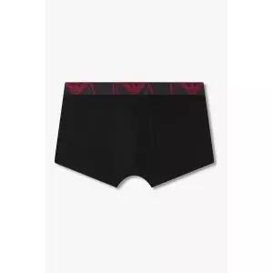 매장정품 EMPORIO ARMANI UNDERWEAR 남성 빅 이글 로고 밴딩 코튼 드로즈_블랙 0815312307