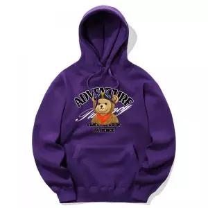 매장정품 TRIPSHION 트립션 PILOT BEAR GRAPHIC 후드티 - 퍼플 TRIP23HDPUR011 1542918