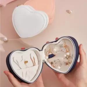 보석함 악세사리 케이스 귀걸이 목걸이 정리 하트 보석함 정리 하트