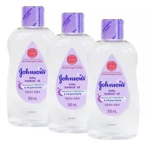 존슨즈 베이비 베드타임 오일 300ml X 3개 아기 아가 목욕 배드 유아