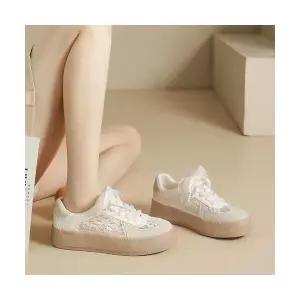여자 하이탑 슈즈 빈티지한 레이스업 플랫폼 키높이 ST5