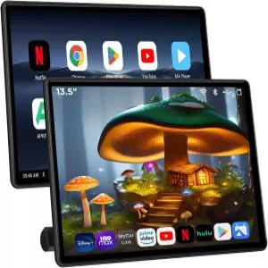 35인치 Android 3 자동차 TV 뒷좌석 지원 전화기용 터치스크린 레스트 모니터 미러링 HD 동기화 화면 WiFi