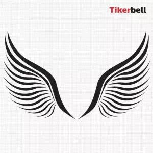 [셀러에이드]티커벨 날개03 대형 데칼스티커 TKL-18