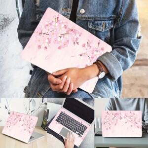 2개 벚꽃 디자인 긁힘 방지 DIY 아트 보호 케이스 HP 호환 De Lenovo apple 호환 Asus 노트북