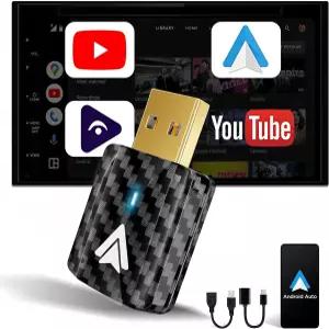 MSXTLY 미니 안드로이드 오토 무선 어댑터 - YouTube 자동차 USB 스몰 동글 플러그 앤 플레이 2017년 유선