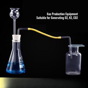 가스 분리용 롱넥 깔때기 세트 150ml 원뿔형 병 125ml 가스 수집 병 O2 H2 CO2 생성용 화학 실험 도구