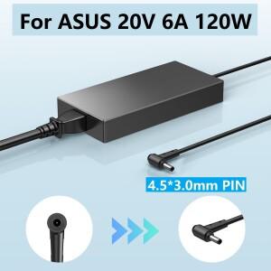 ASUS Zenbook Flip 15 Q528EH Q538EI UX534F Q537F Q506 전원 코드 어댑터 공급 장치 용 20V 6A 120W 노트