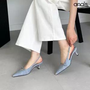 [아나이스] 포인티드 슬링백 미들힐 7cm_26S285