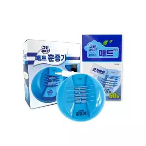 그린세이프 매트훈증기 (1P)+홈라이프 매트 에스 리필 (60매) 모기퇴치 봉봉샵