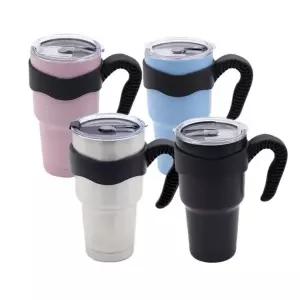 스텐 보온보냉 손잡이 빨대 텀블러 900ml(4color)