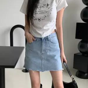 [텐바이텐]여자 썸머 빈티지 밑단 컷팅 데님 숏 팬츠