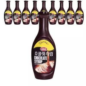 gg3 초코시럽 530g 10개 초콜릿만들기재료 까페시럽 초코스프레드